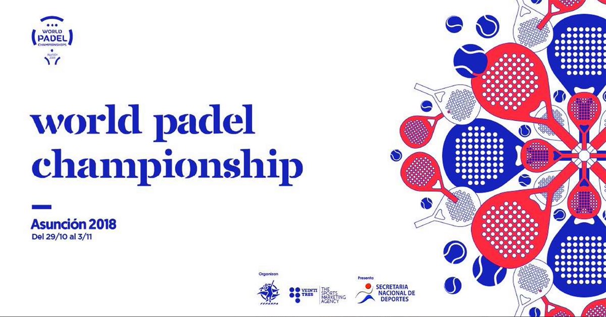 HelloPadel's tweet photo. WORLD PADEL CHAMPIONSHIP 2018 PARAGUAY
1 week left 29/10 to 5/11 Asuncion, Paraguay.
Count down.... #RoadToParaguay
#HelloPadel
#Padeleverywhere #playPadel #Padel #PadelFit #GBTeam
#FederaciónParaguayaPadel @padelfip https://t.co/CdDdfnrzab