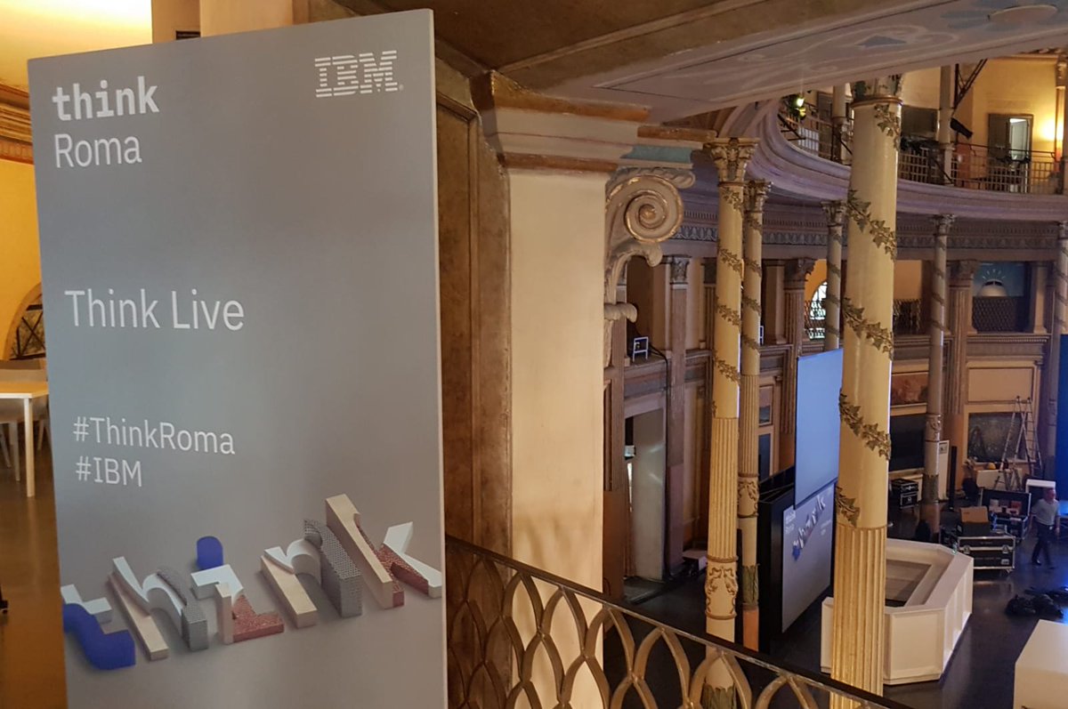 Mancano poche ore a #ThinkRoma - Ti aspettiamo nella splendida location dell'Acquario Romano per un nuovo incontro con la tecnologia ibm.co/2IeU02b 

#IBM