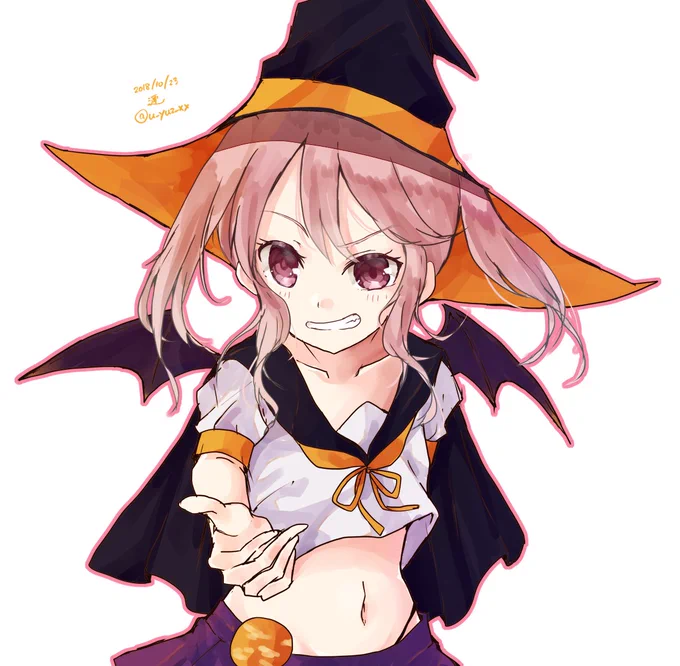 ハロウィン漣
#艦これ版深夜の真剣お絵描き60分一本勝負 #艦これ版真剣お絵描き60分一本勝負_20181023 #艦これ 