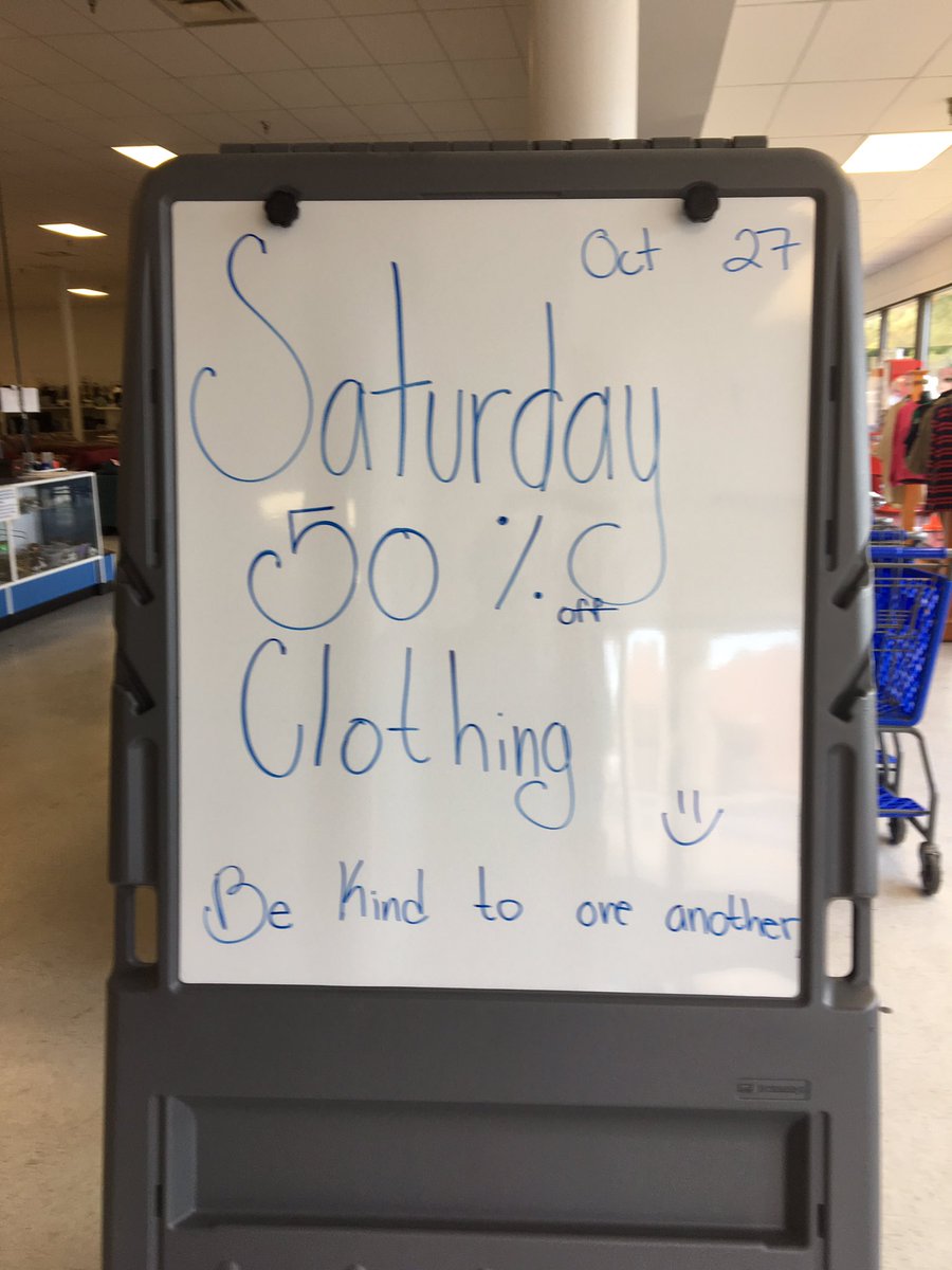 RRMissionStore's tweet image. This Saturday, come on out for 50% off all clothing!  Be Blessed!  #bestdealsinthetriangle
