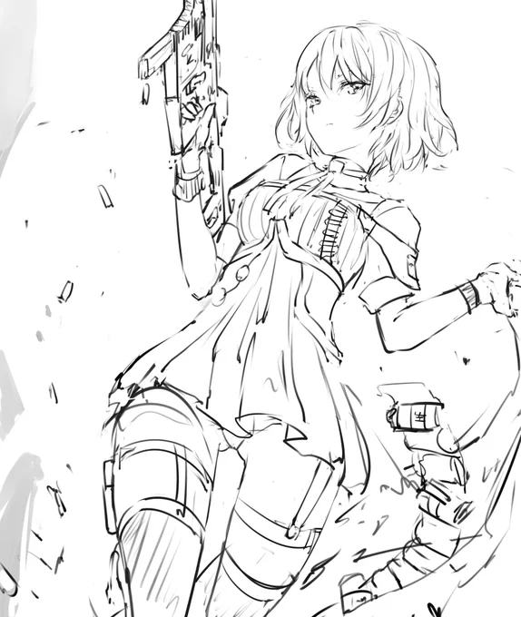 KRISS Vector -下書き
#少女前線 #소녀전선 #ドールズフロントライン #Vector 