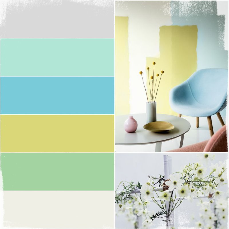 DiversityIAD's tweet photo. Just working on a few #healthcare colour schemes, these zesty shades of lime greens and intense clear turquoise shades mixed with soft neutral tones, brings freshness to an area. They also positively promote health, balance and restoration. #schemeoftheday #wallcolours https://t.co/v5tlGt9uno
