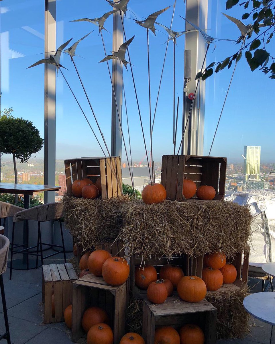Halloween has arrived at @20StoriesMCR 🎃👻 #florist #Halloween #20stories #pumpkins
