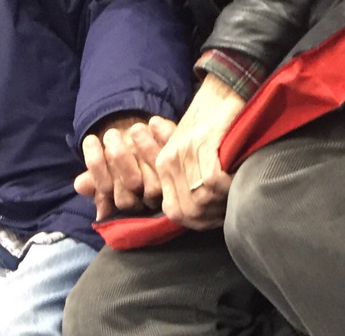 ProfessorOlsen's tweet image. Seeing an elderly couple holding hands on the metro today melted my heart. Couldn’t help but imagine all they have seen together over the years. #enduringcommitment
