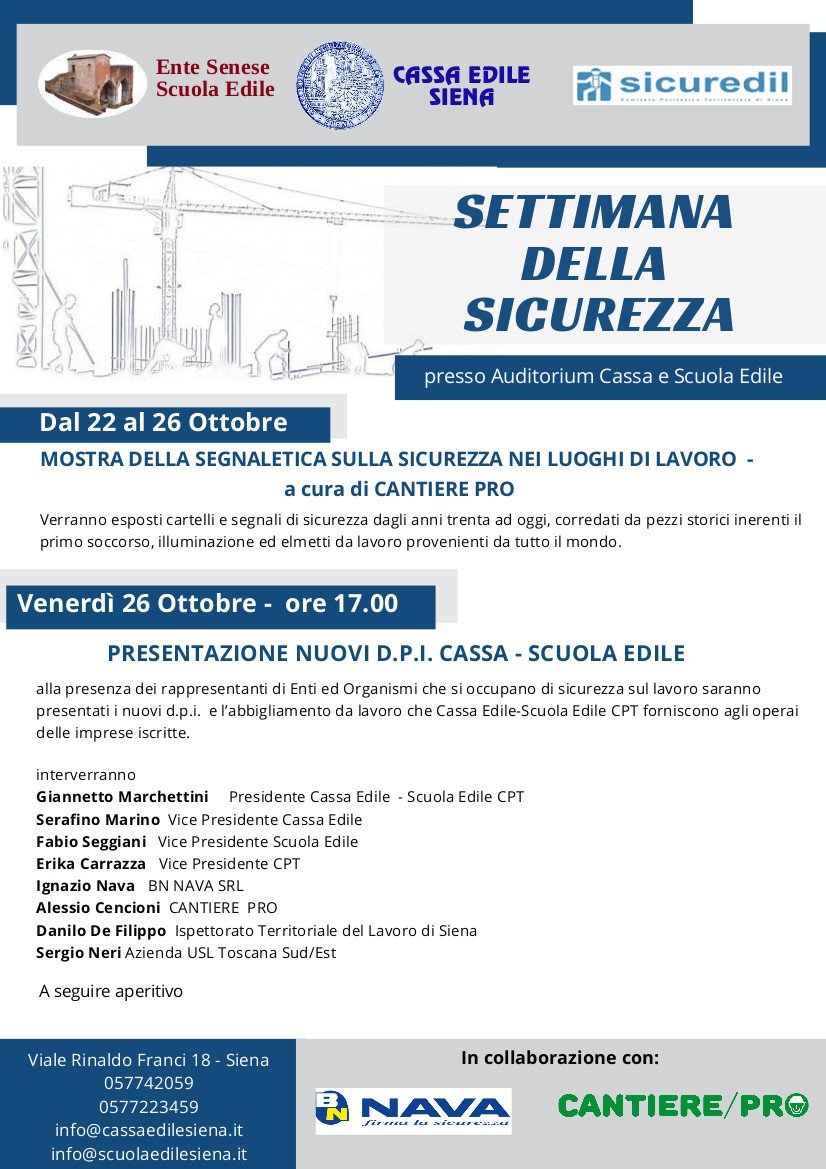 Cassa Edile Siena (@cassaedilesiena) on Twitter photo 