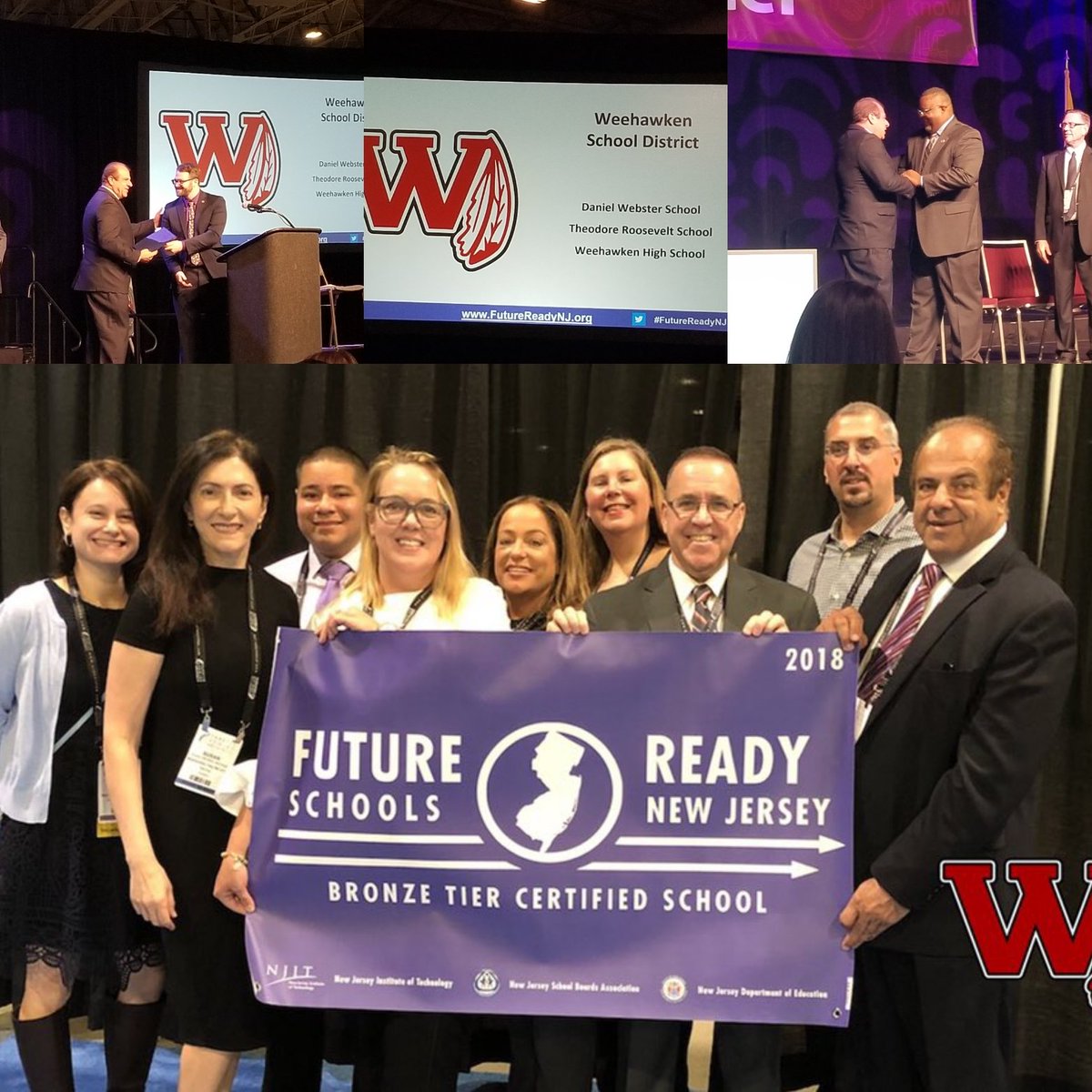 JBrianMera's tweet photo. Congratulations to @WeehawkenTSD on receiving their #FutureReadNJ bronze cert for the second year in a row. @FRSNewJersey @DrLRepollet @bcalligy @SuzanneMera @AnnaRudowsky @RobFerullo4 @FAmato53 @weehawkennj https://t.co/W8AKZA7Qwr