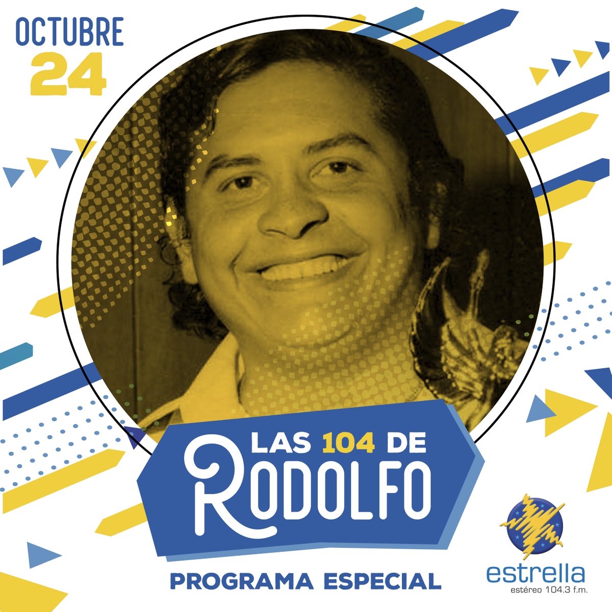 estrellaestereo's tweet photo. ¡MAÑANA LLEGAN LAS 104 DE RODOLFO! 🎶🎺

Un #ProgramaEspecial desde las 7:00 a.m. con 104 canciones del maestro Rodolfo Aicardi. Sin repetir ninguna y programadas por todos ustedes: nuestros oyentes ✨🤩

#EnElPuntoMásAlto #RodolfoAicardi #LosBre #Radio #Diciembre https://t.co/9ylhNCBwSR