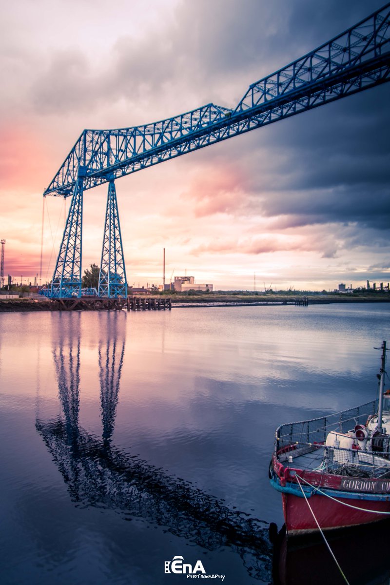 Our Giant Blue Butterfly.... <a href="/teestransporter/">Transporter Bridge</a>