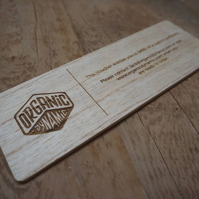Organic_Dynamic's tweet photo. Gift voucher hot of the laser and made with offcuts from our board production. Order now at the website. Custom messages available at no additional cost. https://t.co/dEXMNZNBej https://t.co/aHtgMVFjct