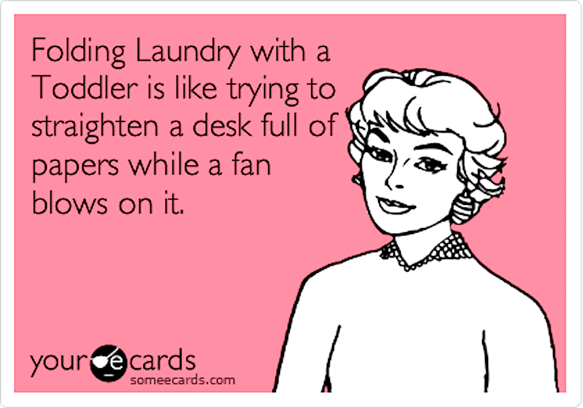 Keep your children close, keep your #laundry closer.