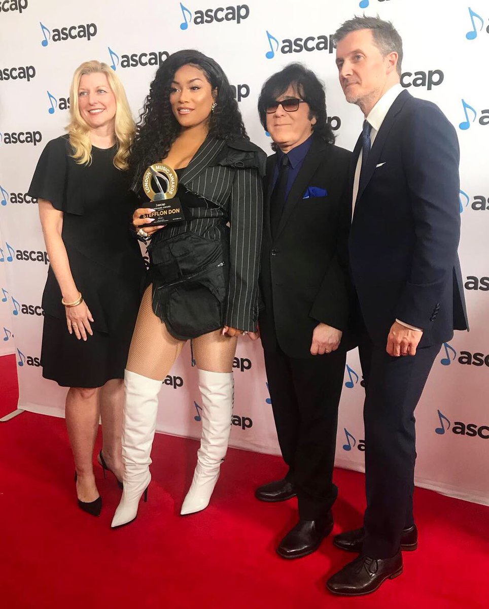 ASCAP's tweet photo. QUEEN @stefflondon at the  #ASCAPLondon Awards 😍 https://t.co/tBSiX2mxlu