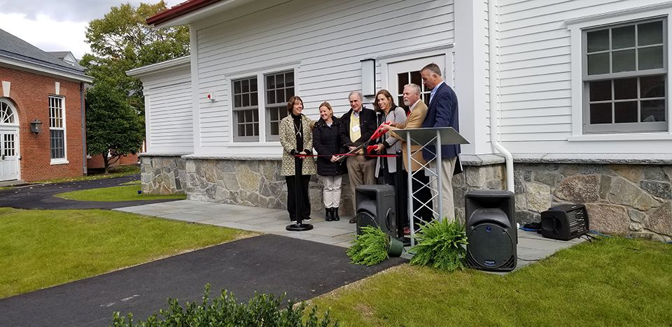 _SBACT's tweet photo. Several SBA team members attended the ribbon cutting ceremony at The Pomfret School in Pomfret, CT.  SBA designed their new  Health &amp; Wellness Center, featuring an infirmary, counseling offices, overnight suites, observation units and faculty residences.  https://t.co/4NndLNW906 https://t.co/a4fUEm6L1a
