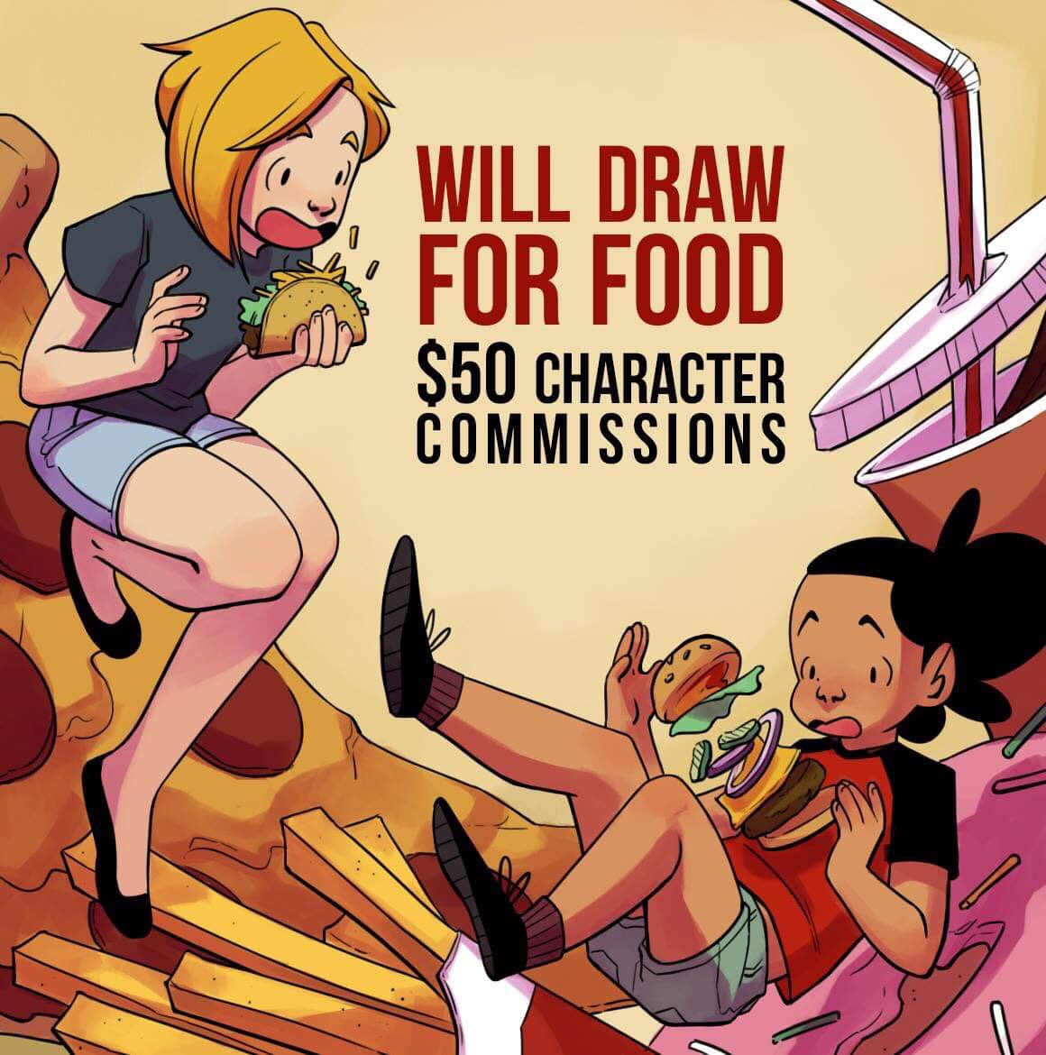 thornlknight's tweet photo. We are opening up commissions! $50 per Character ! Discounted rates for characters drawn in the Girls Have A Blog style!

Send us an email at openfieldstudio@gmail.com !

Please help us continue to freelance and make cool stuff! We’re working on our next series and need some help https://t.co/WPMlgBHjNl