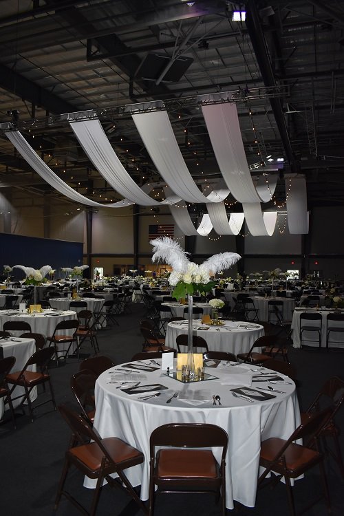 LakePointIndoor's tweet photo. Getting ready for the Bartow Family Resources Night of Life Fundraising Dinner tonight at the Champions Center! https://t.co/Lt7LlH6o4e