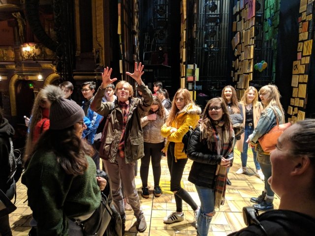 Arts Award tour of Palace Theatre Manchester before watching performance of Matilda <a href="/ellesmerecoll/">Ellesmere College UK</a> <a href="/ArtsAward/">Arts Award</a> <a href="/Artsmarkaward/">Artsmark</a>