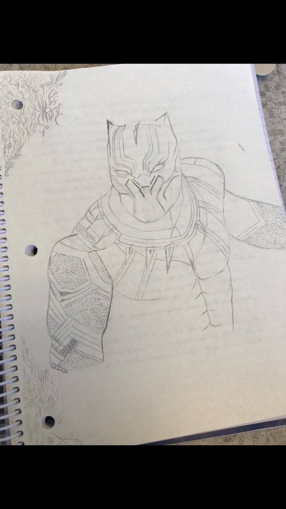 SamNuno15's tweet image. My friend is amazing at drawing @MarvelStudios characters!! Here’s two! Black Panther isn’t fully done but she’s amazing! @RobertDowneyJr