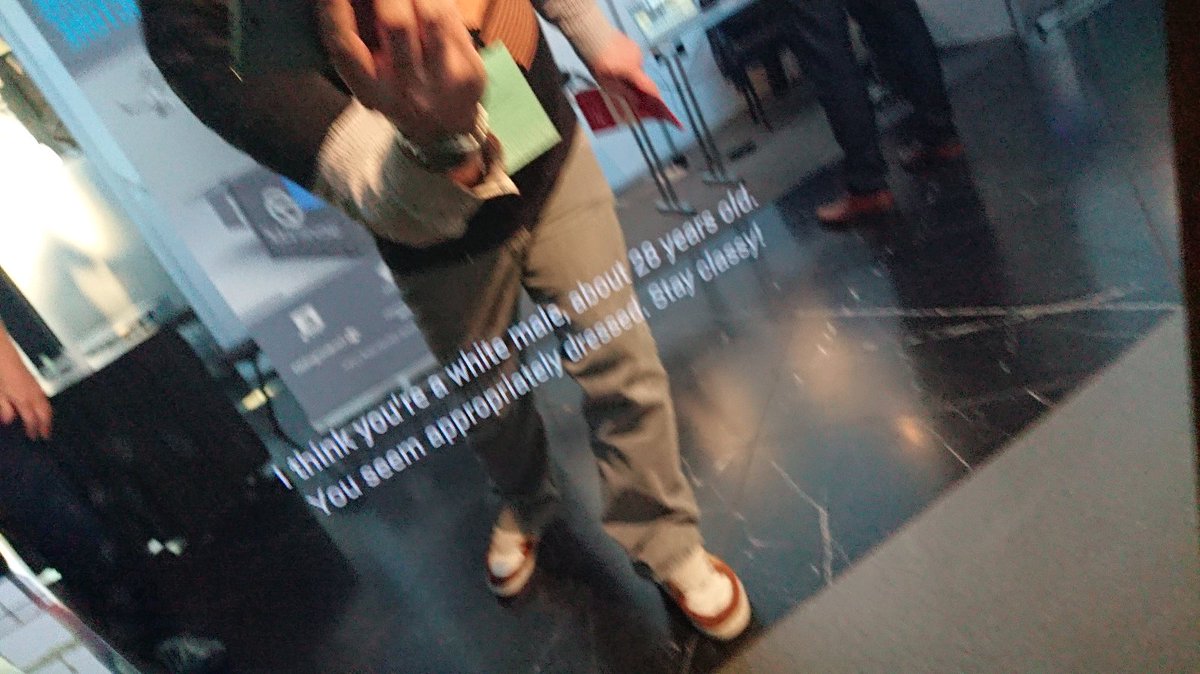 bvdahle's tweet image. Forgot to share this. Tried a smart mirror from #webstep at #tdconf18 and snagged a moment where I was young again.