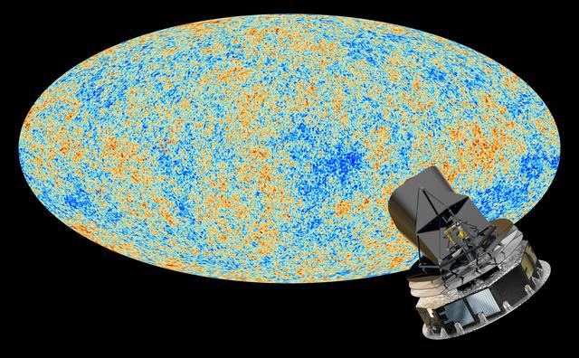 NasaTimeMachine's tweet image. 5 yrs ago today: Planck and the Cosmic Microwave Background Artist Concept. More details: images.nasa.gov/#/details-PIA1…
