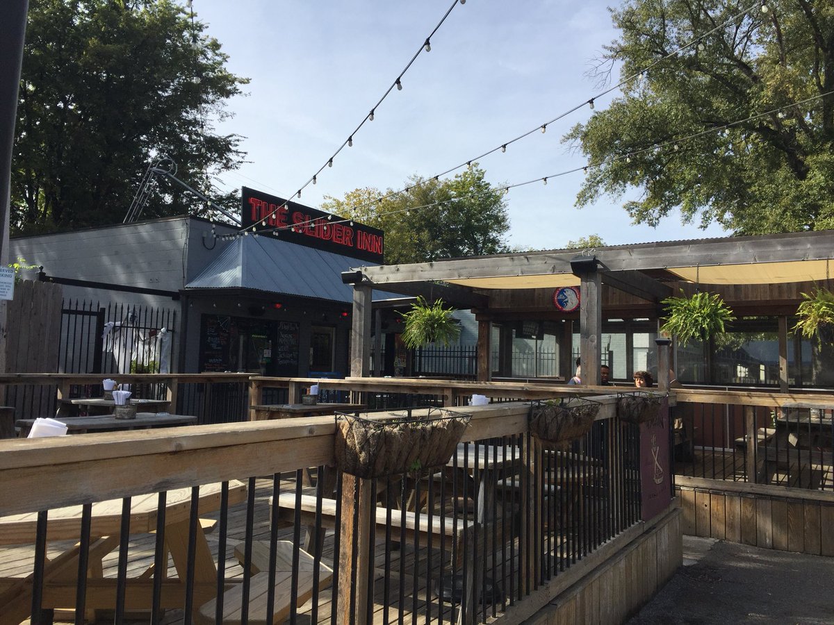 Afternoon drinks on the patio is a sure sign of intelligence #bestpatio #sliderinn