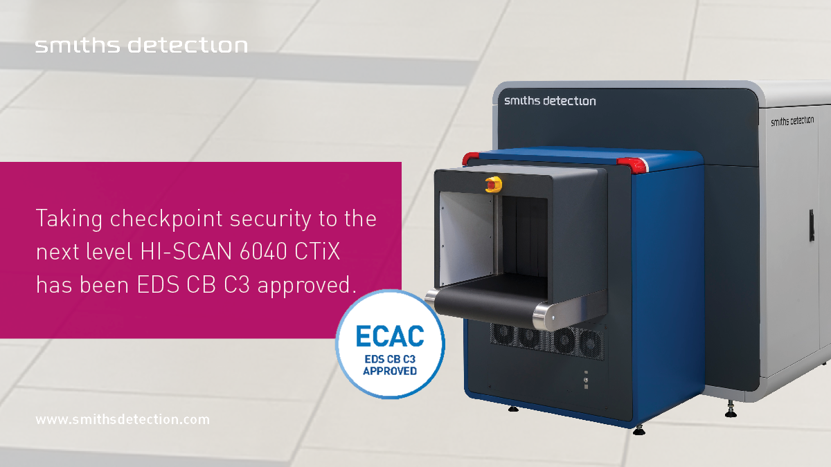 ... HI-SCAN 6040 CTiX checkpoint scanner. This eliminates the need to remove electronic devices and liquids from hand luggage and makes screening more ...