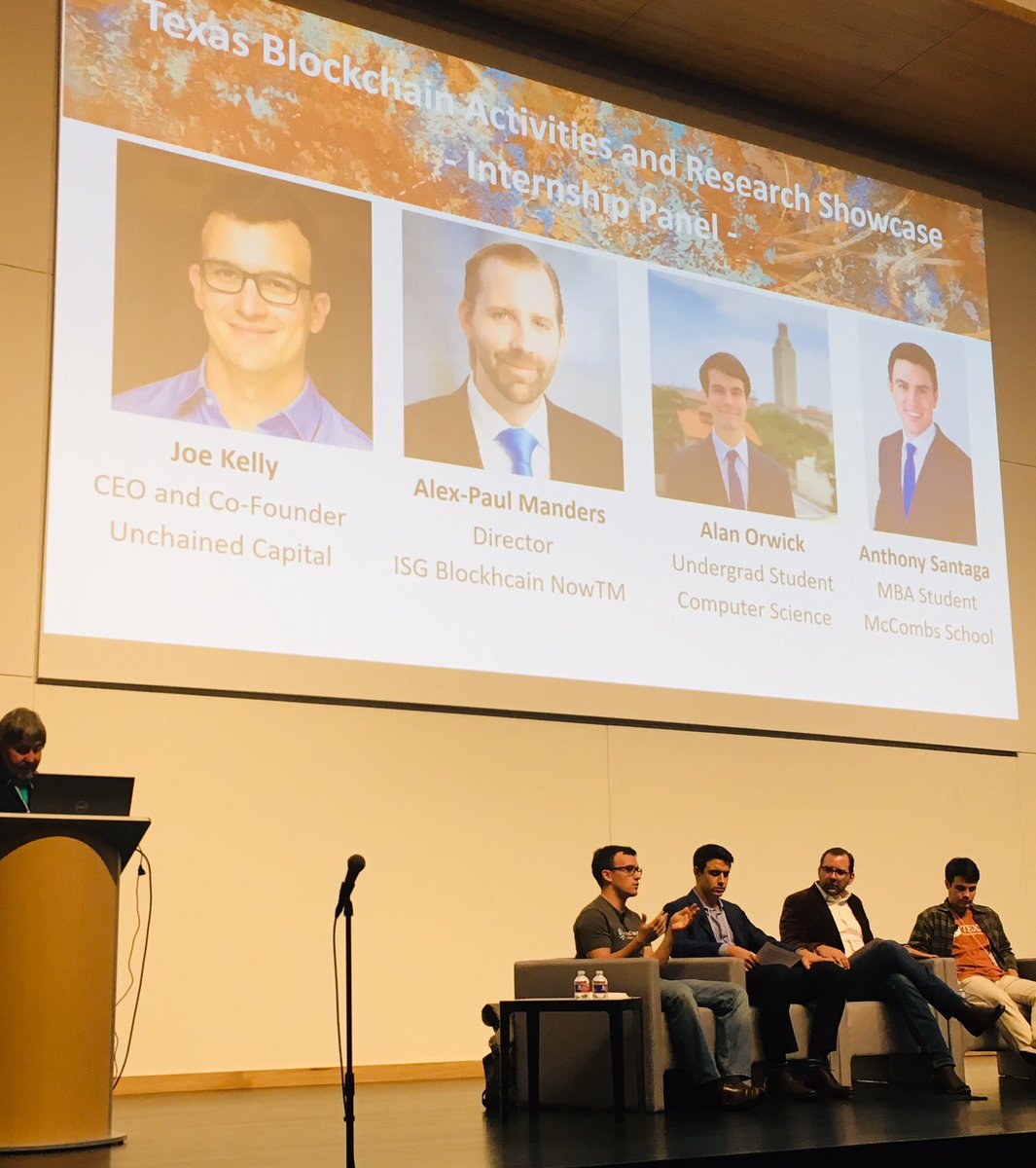 Graduate Blockchain Society at McCombs (@ut_blockchain) on Twitter photo Our co-founder <a href="/AnthonySantaga/">Anthony Santagá</a> participated in a blockchain internship panel today with <a href="/atxblockcollect/">atxblockcollect</a> and mccombs.utexas.edu/centers/blockc… Our co-founder <a href="/AnthonySantaga/">Anthony Santagá</a> participated in a blockchain internship panel today with <a href="/atxblockcollect/">atxblockcollect</a> and mccombs.utexas.edu/centers/blockc…