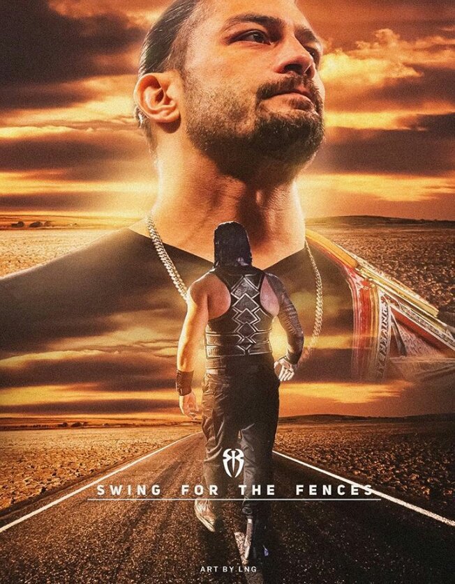 iamdrk07's tweet photo. @WWERomanReigns Is the man of his word. He will be back soon After  giving the spear to the Luekemia.
#ThankYouRoman https://t.co/H4for0biV1