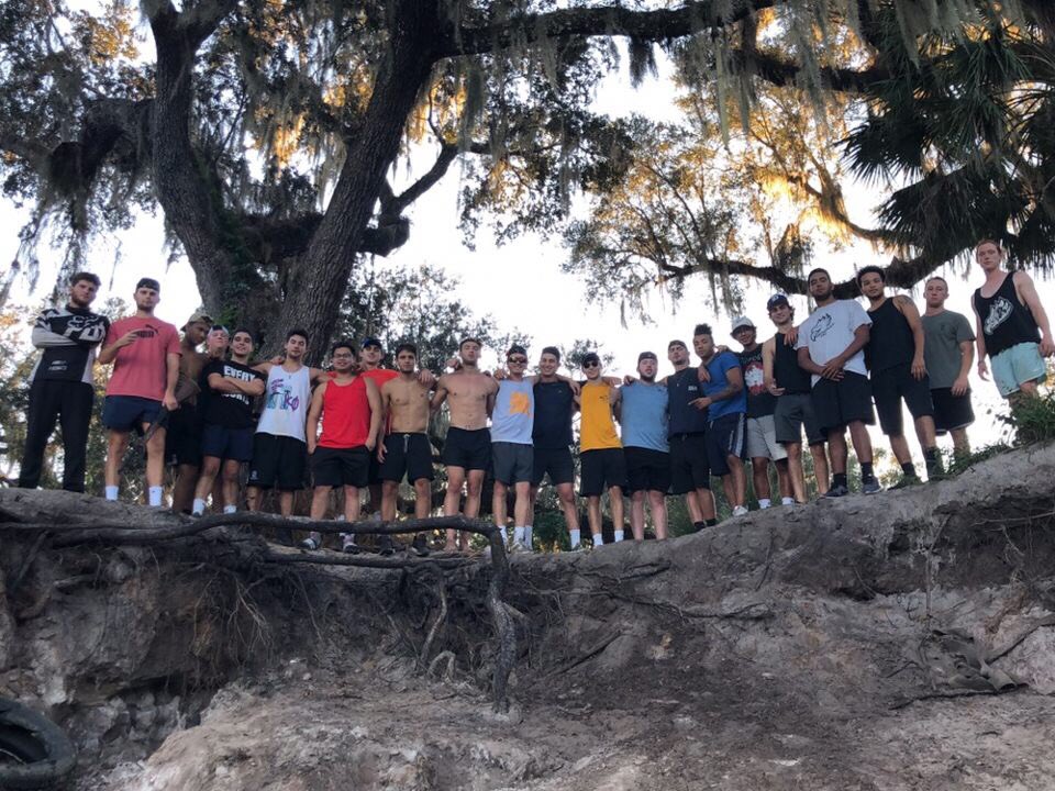 Got some quality brotherly time in this weekend as our chapter spent a couple days in the woods.⚔️#ODH