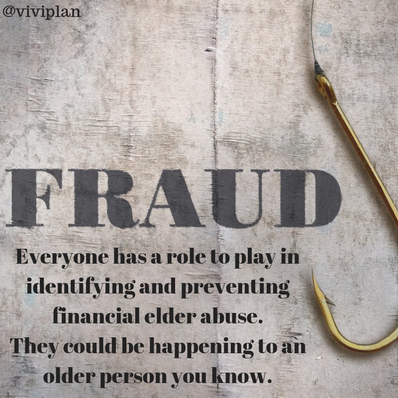 Protect yourself and your loved ones from financial fraud. 
Protect the most vulnerable. 
This article helps you identify the most common frauds.
buff.ly/2CugdZ0

#finances #planning #personalfinance #advice #education #literacy #empowerment #moneyproblems#frauds#help
