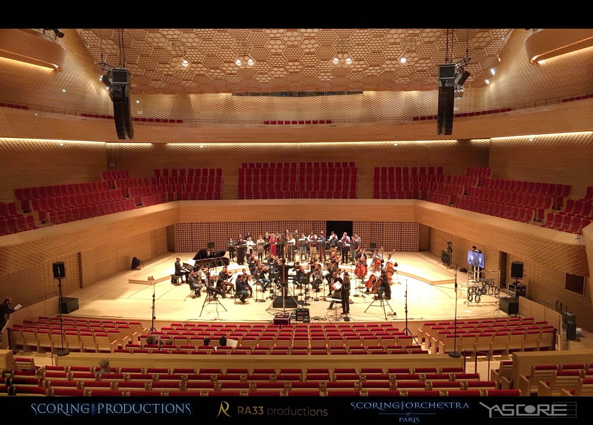ScoringProd's tweet photo. This past weekend, Scoring Productions had the opportunity to produce the very first recording session to be held in the amazing auditorium at La Seine Musicale with the Scoring Orchestra for a project by composer Rania Awada. What an amazing experience it was ! https://t.co/5GBqshnoBK