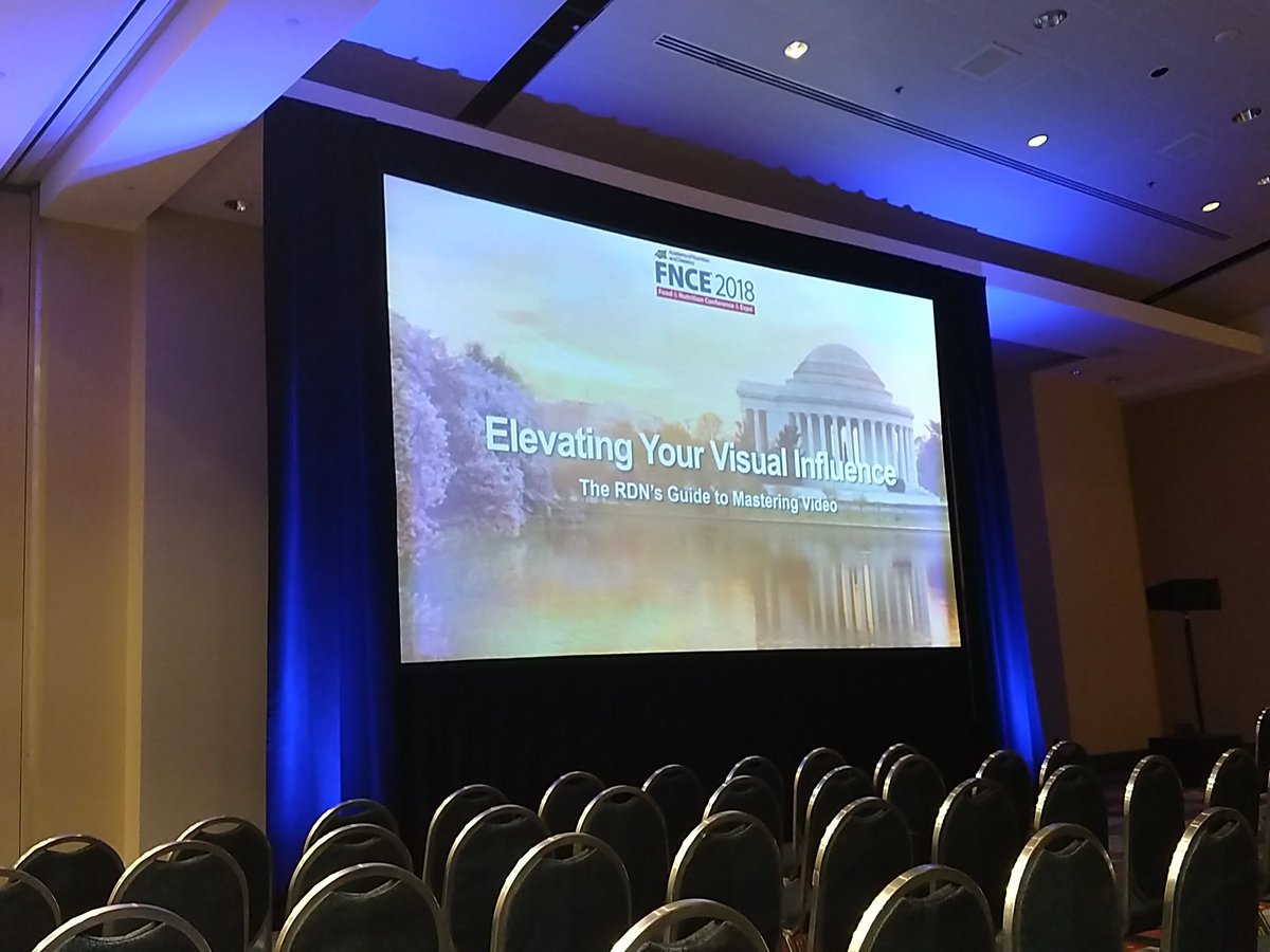 So excited to learn about video and social media at my last #FNCE session for 2018