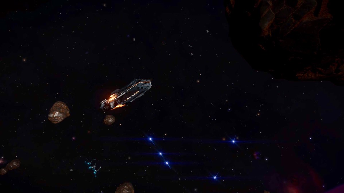 CVaristu's tweet photo. Mining with my bodyguard #elitedangerous #frontier #mining #asteroids https://t.co/kq267djs4A