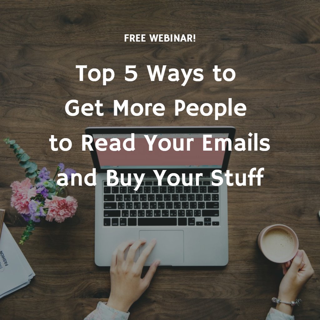 ChrisWellWriter's tweet photo. 🚀 WOULD YOU LIKE YOUR EMAIL OPEN RATES TO SKYROCKET?

Tomorrow, this free webinar that will give YOU an action plan for implementing 5 email marketing strategies...

REGISTER HERE: https://t.co/3oDXkAC8re

#Authors #BookBiz https://t.co/9FORpKTzZz
