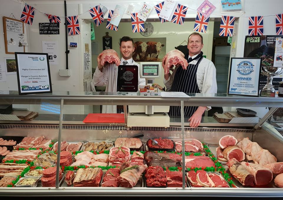 Morgansbutchers's tweet photo. We are 1 of 25 UK Finalists! We couldnt be more chuffed, proud, honoured and thrilled!!! - Were on the way to Westminster! Our lovely little Butchers Shop, thats been in our family for over 152years.. Just wonderful! #bestsmallshops @ShopIndieUK @ShropshireStar @BBCShropshire https://t.co/87cMWPfoX9
