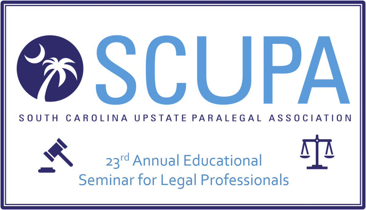 SCParalegals's tweet photo. CPs and SCCPs! Get your credit hours! 🚨🚨🚨Registration closes today, October 23, 2018! 🚨🚨🚨Go to https://t.co/xjGt8q8mEM to download your registration packet! Contact seminar@scupa.org as soon as possible to save your spot! https://t.co/oPmJdcrs5j