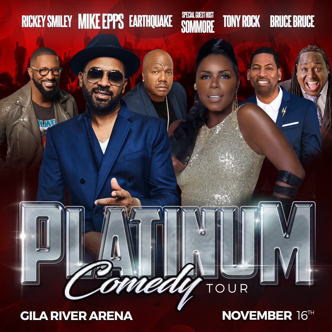 TheRealMikeEpps's tweet image. Whole squad coming thro @GilaRivArena Nov 16th #Arizona‼️ @sommoresofunny @mybrucebruce @TONYROCK @RickeySmiley @RealEarthquake &amp;amp; myself will be in da building doing the damn thang‼️ Get them seats locked in and get at ya boy ✌🏽#GlendaleAZ #Phoenix 

www1.ticketmaster.com/event/190054C7…
