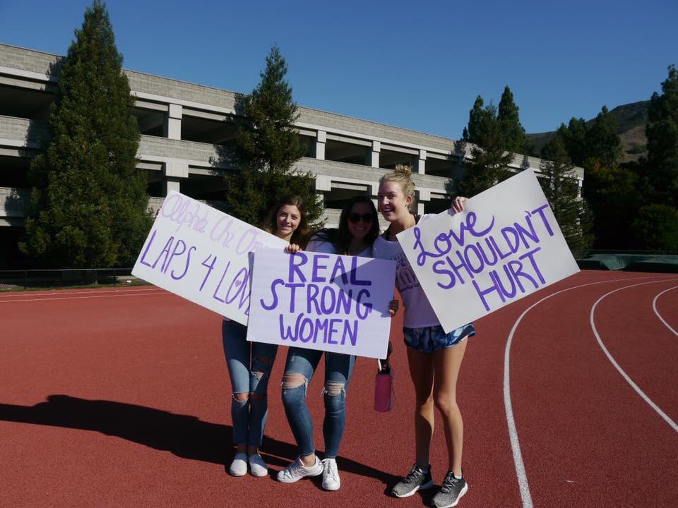 AXOCalPoly's tweet image. THANK YOU to everyone who came out and supported the fight against domestic violence! Together we walked 1,787 laps and raised over $10,000 for Stand Strong! #LapsforLove