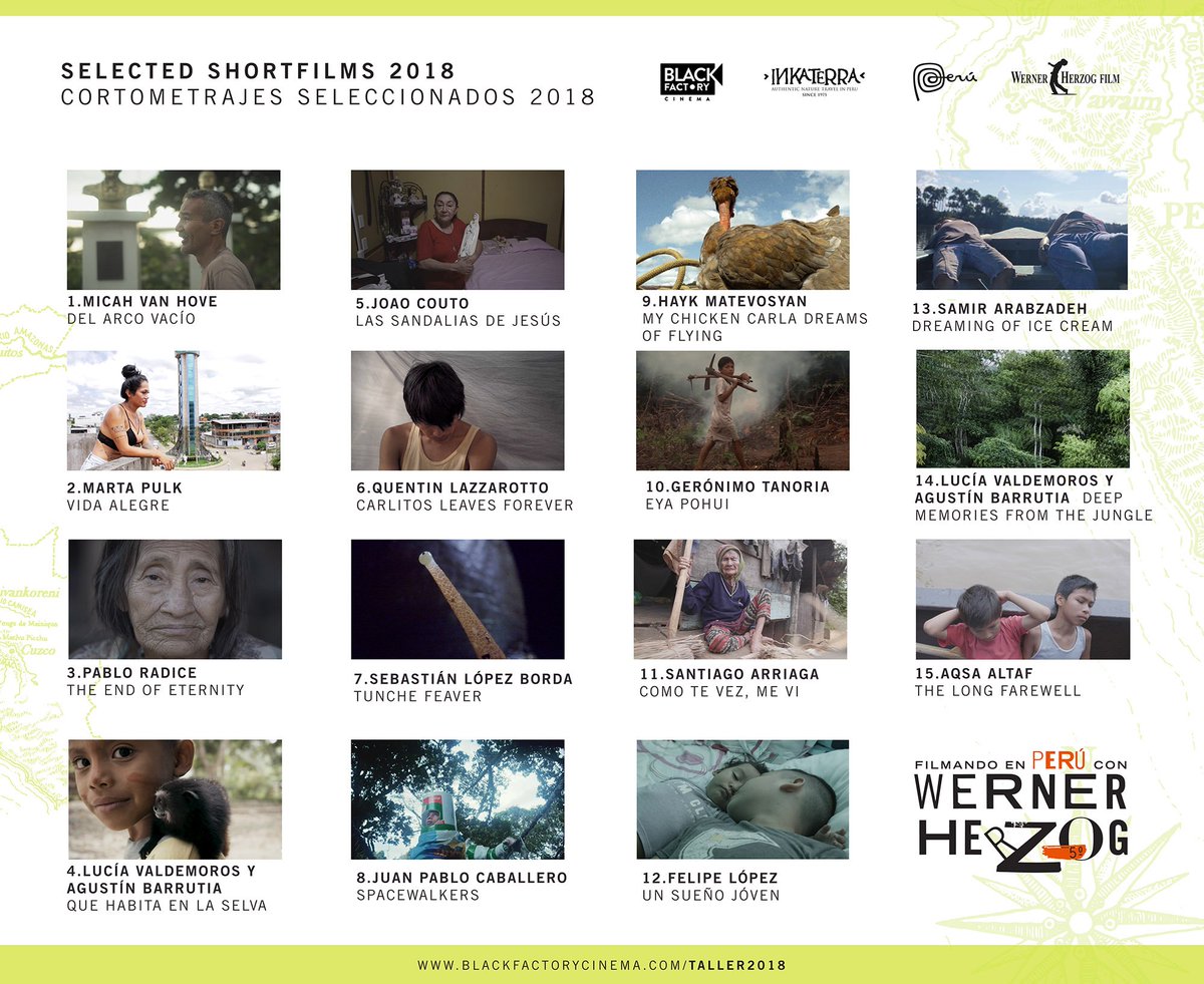 ucineFUC's tweet photo. #HOY! @docbuenosaires en la #FUC 👉 Muestra de selección de #cortometrajes nacidos de un curso impartido por #WernerHerzog en Perú.
Martes 23/10, 19hs. Sala de Cine (Giuffra 330).
#GRATIS. CAPACIDAD LIMITADA.
Consultá el programa completo de #DocBsAs en 👉 https://t.co/cgPxLHdmYd https://t.co/jblcUvE1WP