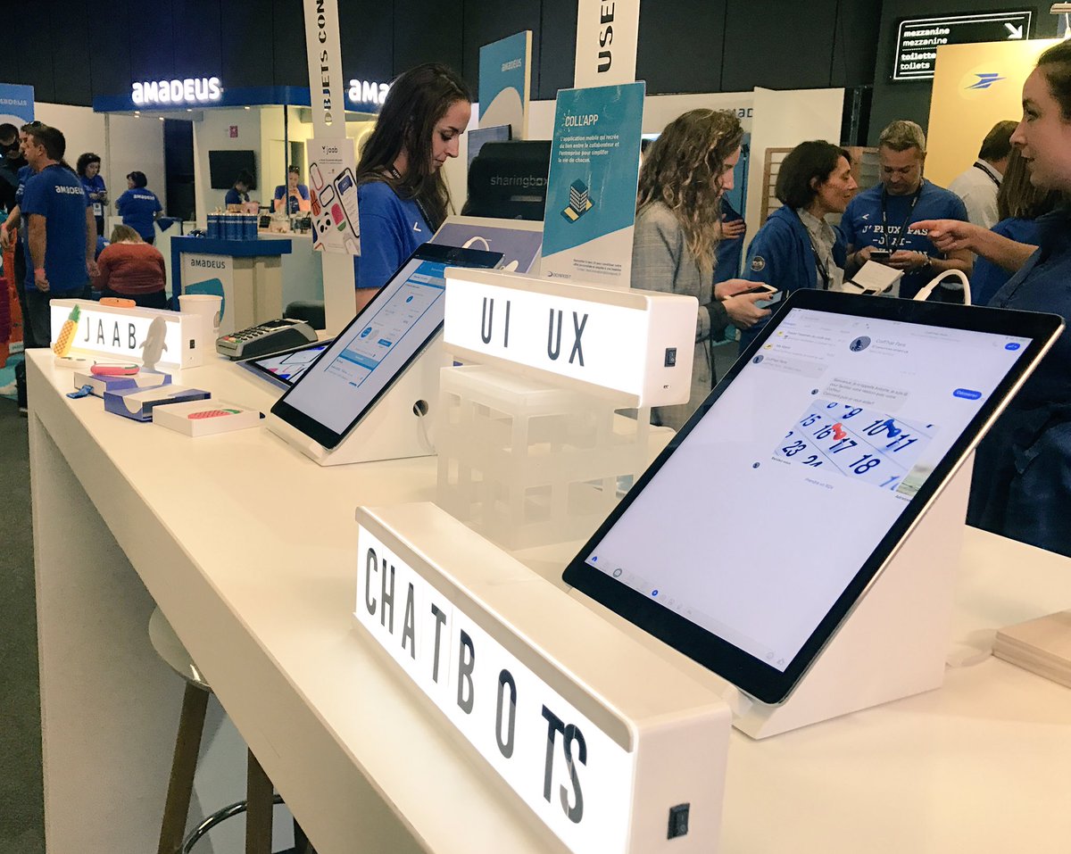 VanessaChocteau's tweet photo. Place2be ce soir Le #MDF18 concours du meilleur développeur de France organisé par @AmetixWeb +4500 m2 d'innovations, conférences inspirantes avec @mounir @dr_l_alexandre @FemmesNumerique @GoogleFR et stand @Docapost @GroupeLaPoste avec #FrenchIoT @Jaab_app #AtWork @digiposte https://t.co/LlmFkGvQVa