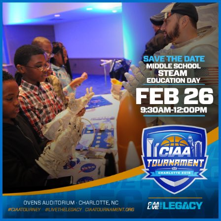 CIAA_EducDay's tweet photo. Mark your calendar for CIAA Education Day 2019! We’ll be announcing some amazing partnerships and additions to our programs soon. Registration launches 11/15 (website in bio). Don’t delay...spots fill up fast. #ciaaeducationday #ciaatourney #livethelegacy #ciaa2019 #ciaa4life https://t.co/u0hGG8ETV6