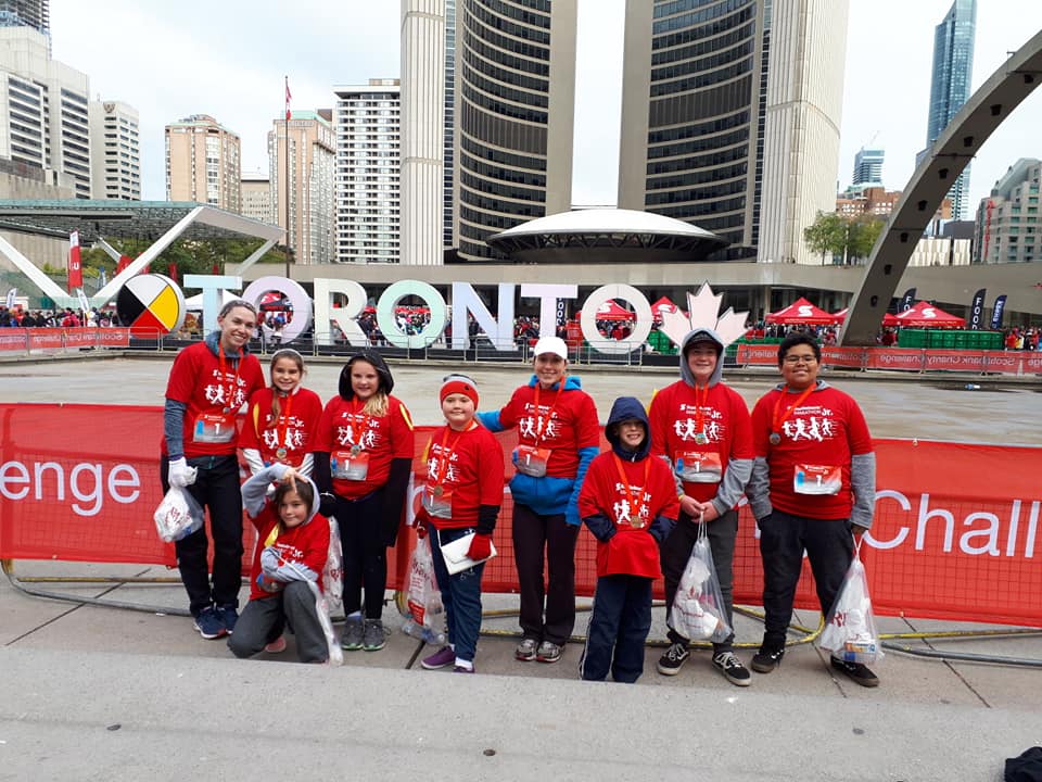 Mrs_Morra's tweet photo. Another great time at the #STWM2018 Marathon Jr. 5k race! So proud of the students from @MLCBlazers who trained so hard! #PVNCleads @PVNCCDSB https://t.co/4f3Vrfbvnb