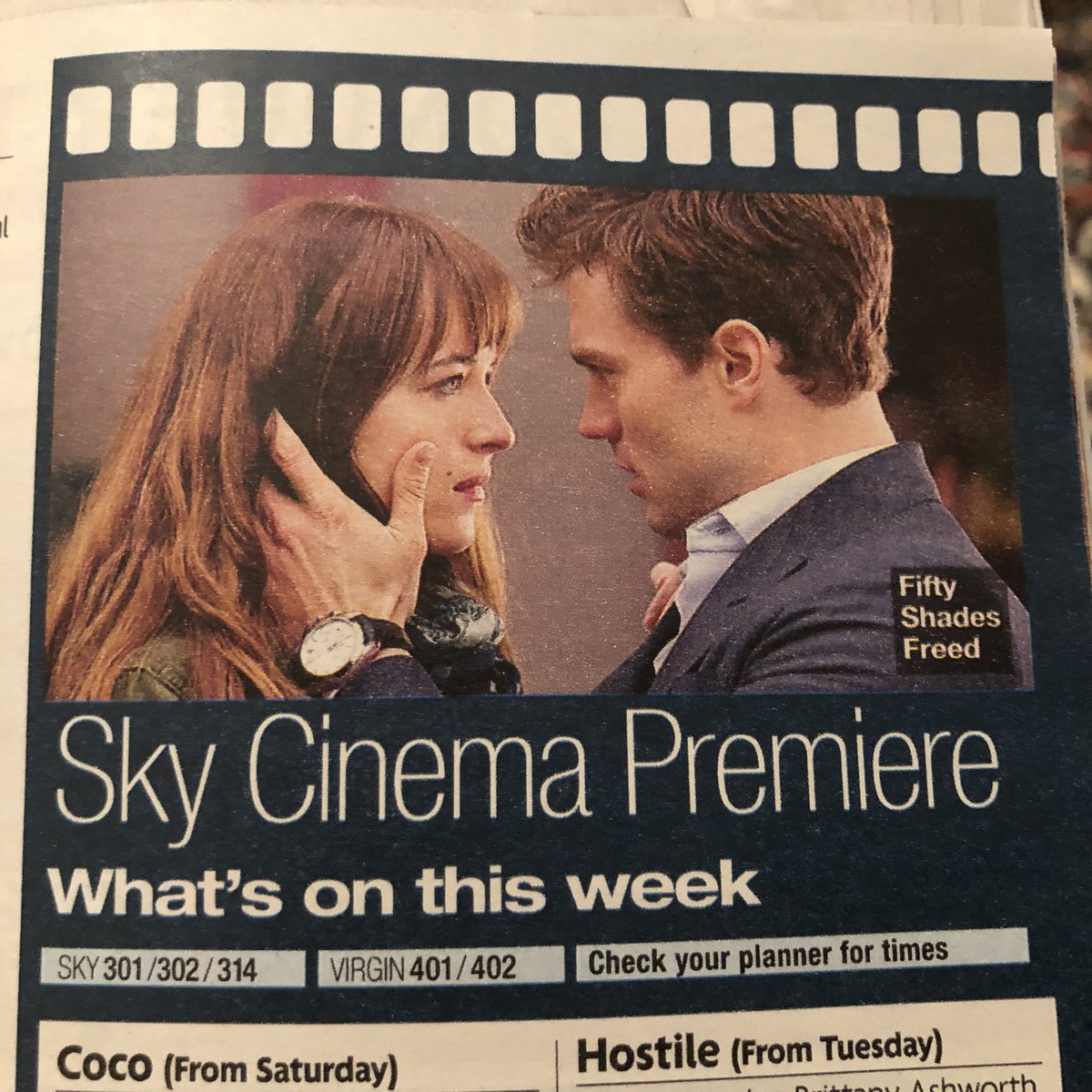 LOVE TV magazine (from the Saturday mirror), featuring #MyDinnerWithHervé & #FiftyShadesFreed. Might do a giveaway for this😉. What did you guys think of My Dinner With Hervé last night? I loved it!!! #JamieDornan #PeterDinklage #HervéVillechaize #SKYAtlantic #SkyCinema