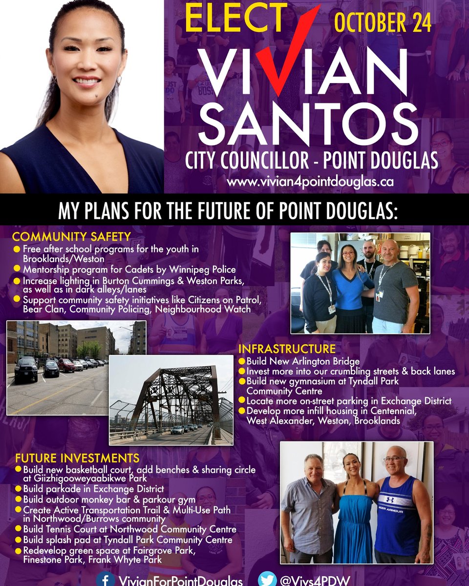 My entire adult life I worked full-time &amp; strived to be my best professionally &amp; personally. My experience at CityHall makes me qualified about what the job entails. PLS &amp; VOTE for me, Vivian Santos on Oct 24th! #vivsforpointdouglas #campaignjourney #FutureofPointDouglas