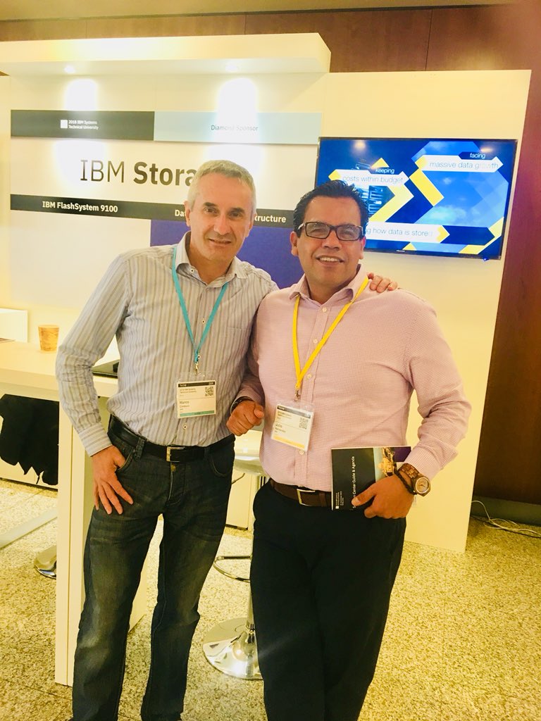 juls_upn's tweet photo. Great attendance at today’s #IBMTape portfolio announcements at #IBMTech #Rome Here some nice captures of the #iBMStorage booth https://t.co/TI0OUaVzNu