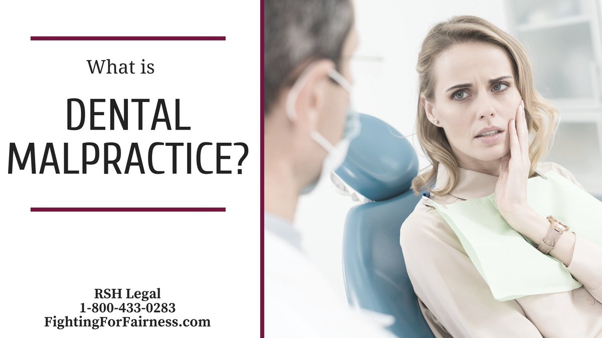 #Dentalmalpractice mean serious and permanent harm or even death to victims.  But what is considered dental malpractice in Iowa – and what can you do about it?  Call RSH Legal at 1-800-433-0283 to discuss your options. ow.ly/na7Y30m17ee