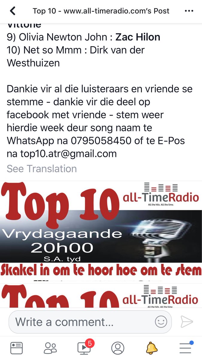 Great to be on the top 10 on All Time Radio South Africa #alltimeradio #olivianewtonjohn #single #zachilon <a href="/addilang/">Addi Lang</a>