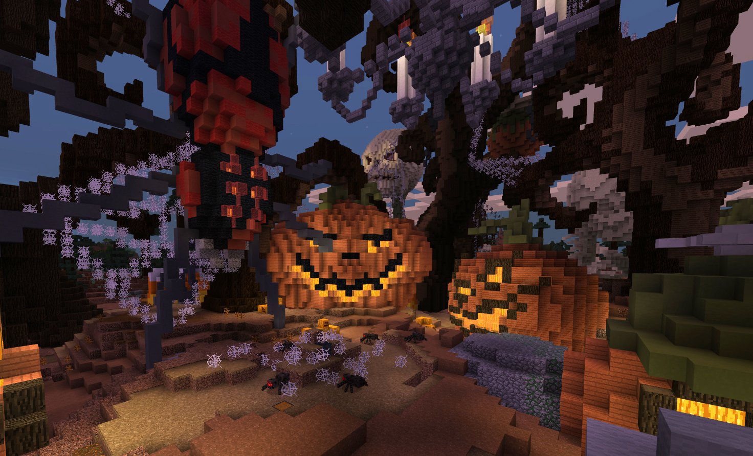 37+ Haunted House Halloween Minecraft Builds PNG