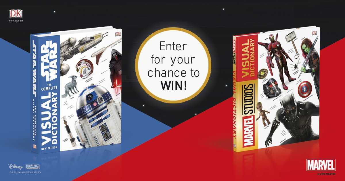 Visualise this! Thanks to <a href="/dkbooks/">DK Books UK</a> five lucky fans could each win the new #marvel studios and #starwars visual dictionaries! Retweet this post &amp; enter the competition here: bit.ly/2yVgocG
