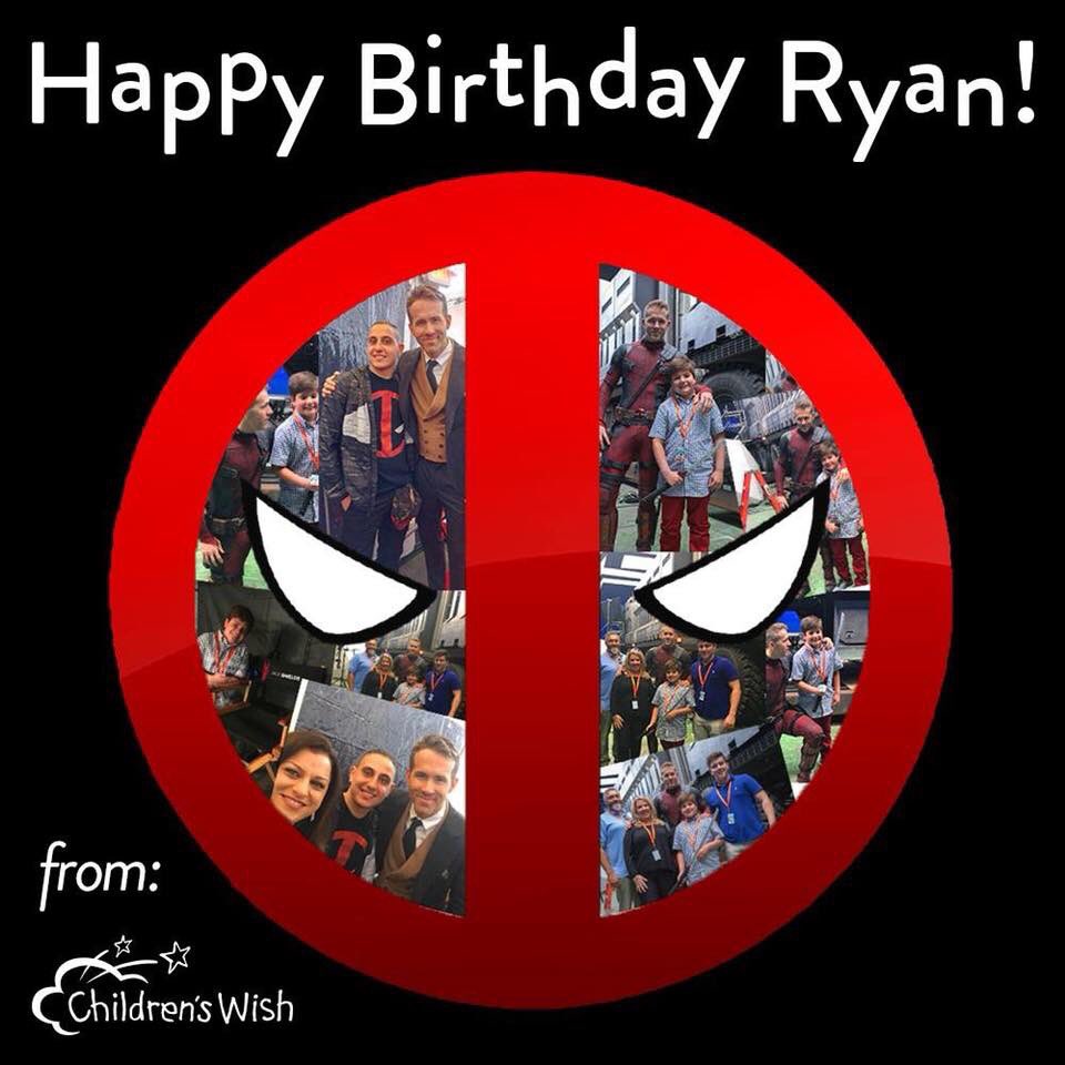   awesome happy birthday. Thank you for giving back Ryan Reynolds. 