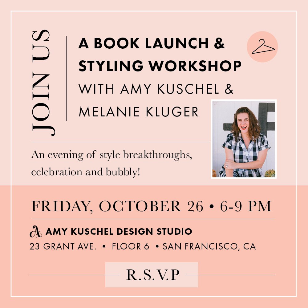 YOU'RE INVITED: A book launch &amp; styling workshop this Friday, 10/26! #SanFrancisco #event #styling #BookLaunch eventbrite.com/e/youre-invite…