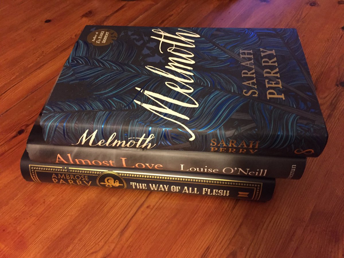 CaileanSteed's tweet image. Is there anything better than a fresh pile of books bought with birthday book tokens? #whichfirst @SarahGPerry @oneilllo @ambroseparry